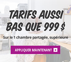 Tarifs aussi bas que 999 $